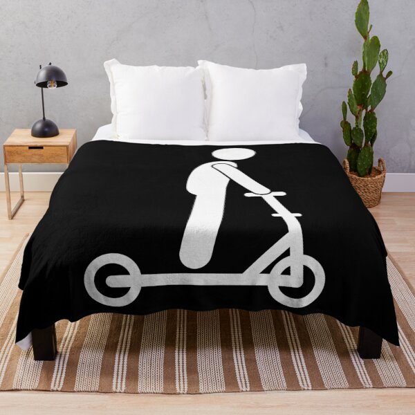 Item preview, Man Playing Scooter - Stickman White Version designed and sold by Stickman--.