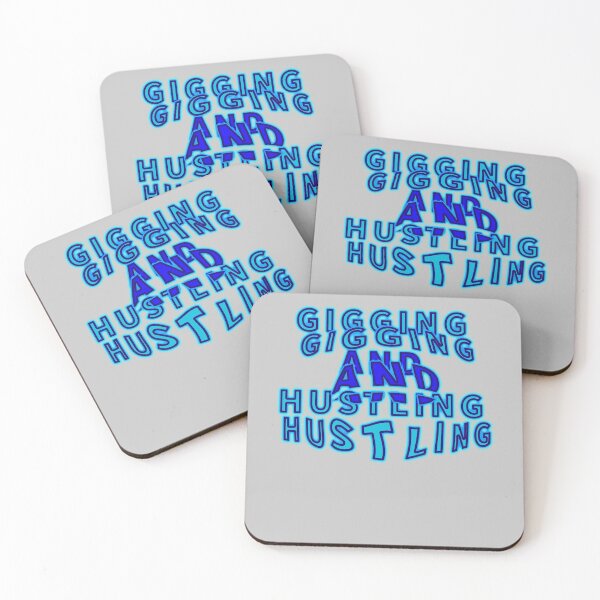 Item preview, Gigging and Hustling "third version" aesthetic text by Code03. Cool t shirt designs. designed and sold by Code03.