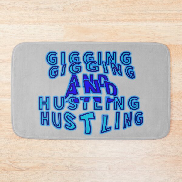 Item preview, Gigging and Hustling "third version" aesthetic text by Code03. Cool t shirt designs. designed and sold by Code03.