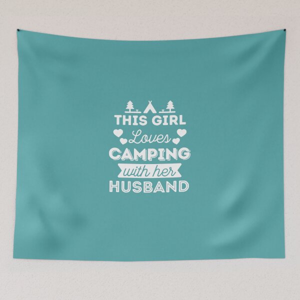 Item preview, This Girl Loves Camping With Her Husband designed and sold by AlwaysAwesome.
