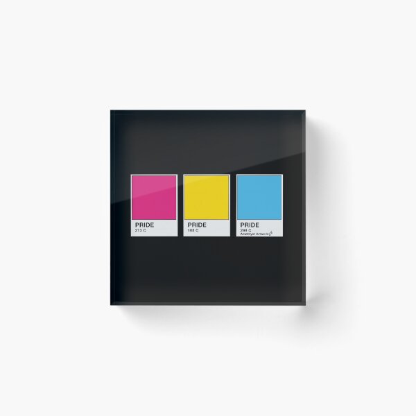Item preview, Pansexual Pride Paint Chip Card designed and sold by AmethystArtwork.