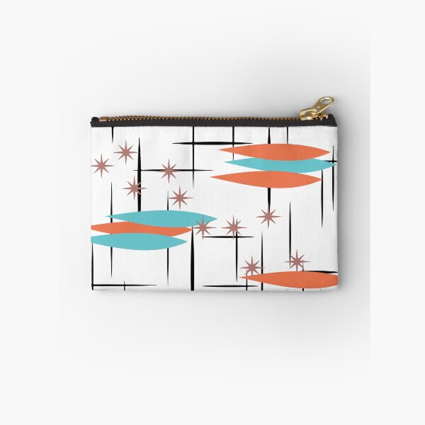Item preview, Mid century atomic design in orange and turquoise  designed and sold by LisWilliams.