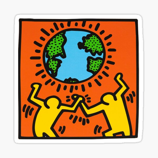 terre keith haring Sticker