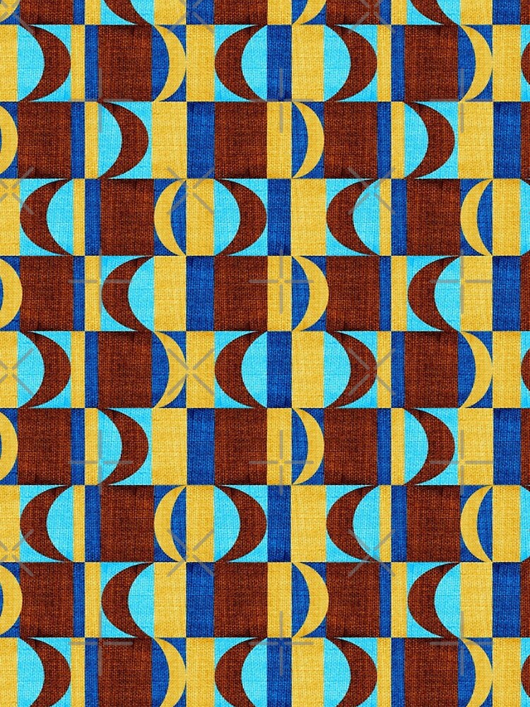 Thumbnail 4 of 4, iPhone Case, Rectangles and Moons in Textures Pattern designed and sold by RafaelLima7.