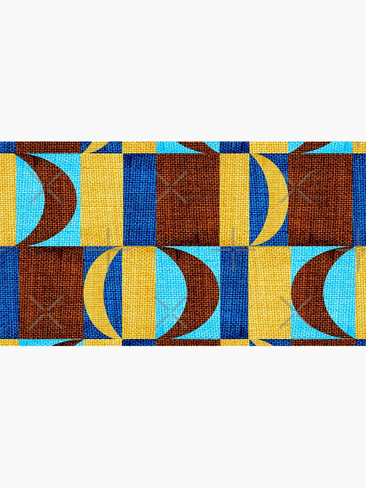 Thumbnail 3 of 3, Cap, Rectangles and Moons in Textures Pattern designed and sold by RafaelLima7.