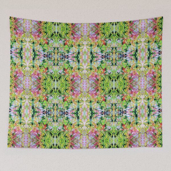 Item preview, Pink and Green Pattern Abstract designed and sold by HMadeArtSON.