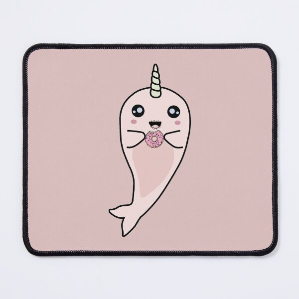 Item preview, Baby Narwhal eating donut designed and sold by SKdarealshop.