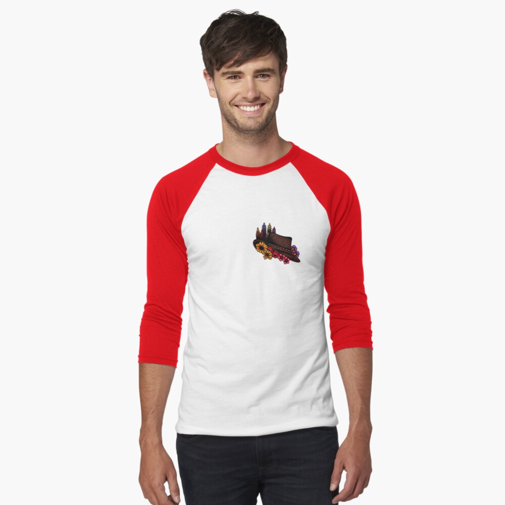 Vista previa del artículo con la obra «Camiseta ¾ estilo béisbol», diseñado y vendido por QuantumTattoo.