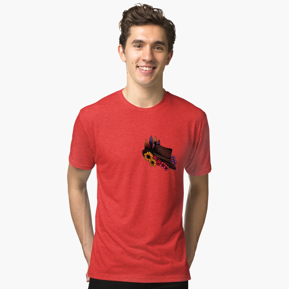 Vista previa del artículo con la obra «Camiseta de tejido mixto», diseñado y vendido por QuantumTattoo.