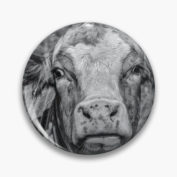 Item preview, Portrait of a Cow in Black & White designed and sold by kenmo.