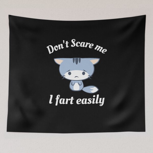 Item preview, Don't scare me - Cat can't stop farting designed and sold by Clurixious.