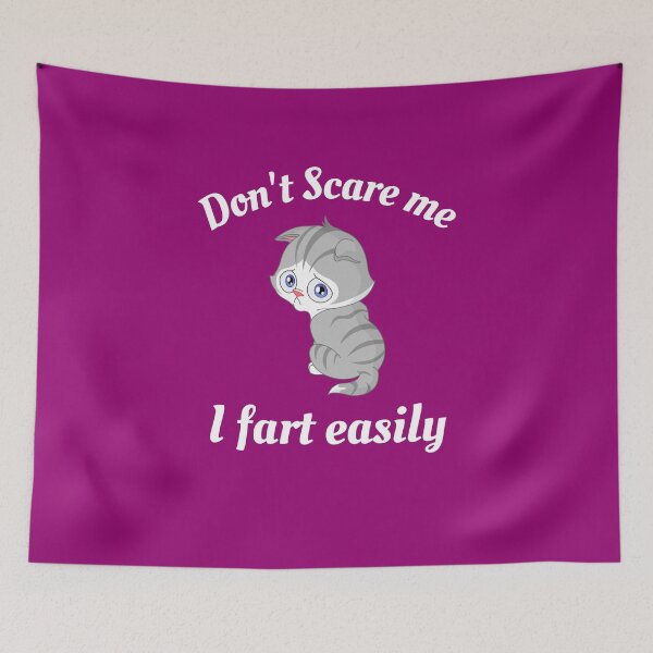 Item preview, Don't scare me - Cat can't stop farting designed and sold by Clurixious.