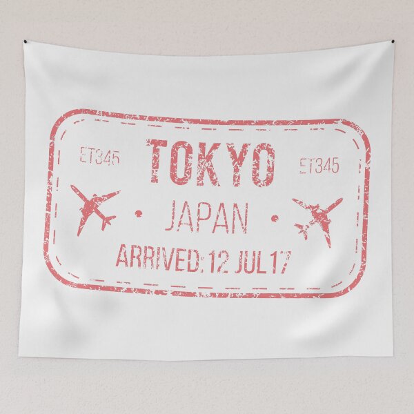 Item preview, Tokyo Passport Stamp designed and sold by natanportilho.