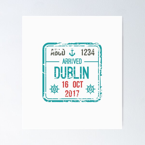 Item preview, Dublin Passport Stamp designed and sold by natanportilho.