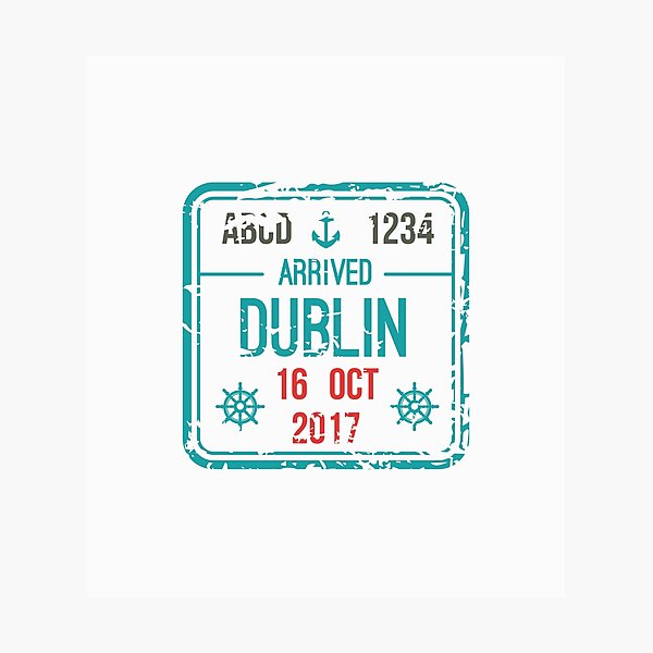 Item preview, Dublin Passport Stamp designed and sold by natanportilho.