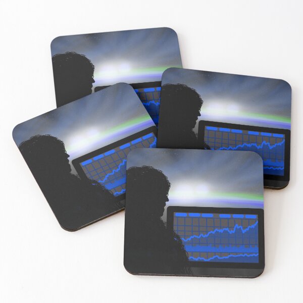 Item preview, Girl day trader in space blue pulsar aurora version designed and sold by AdamasNemesis.