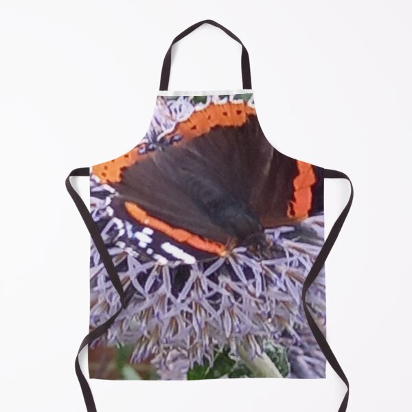 Item preview, A Red Admiral butterfly on a flower head designed and sold by rayscollection.
