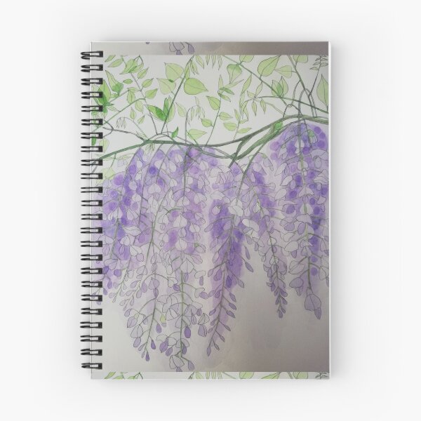 Item preview, Purple watercolour wisteria painting  designed and sold by esvb.