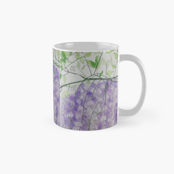 Item preview, Purple watercolour wisteria painting  designed and sold by esvb.