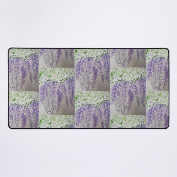 Item preview, Purple watercolour wisteria painting designed and sold by esvb.