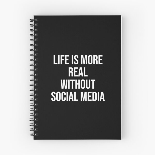 Item preview, life is more real without social media designed and sold by Ridaelb.