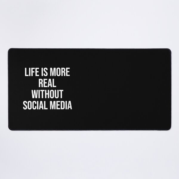 Item preview, life is more real without social media designed and sold by Ridaelb.