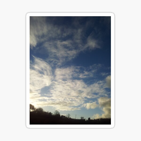Nuneaton Clouds 17.11.2016 two Sticker