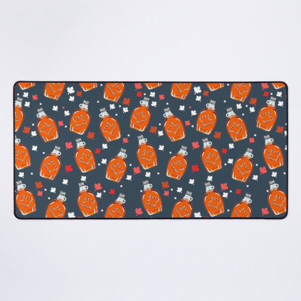 Item preview, Canadian Maple Syrup Pattern, Dark Grey designed and sold by tanyadraws.