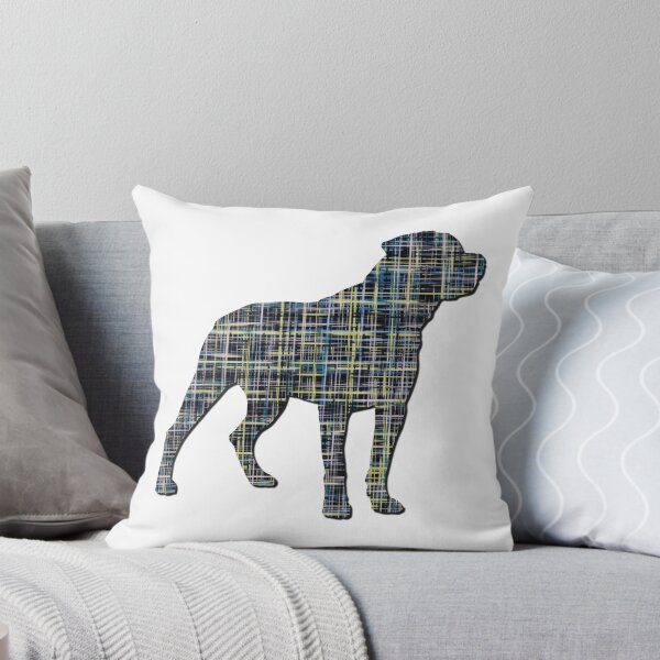 Item preview, I Love My Rottweiler Grid Dog Silhouette  designed and sold by AMSonArt.