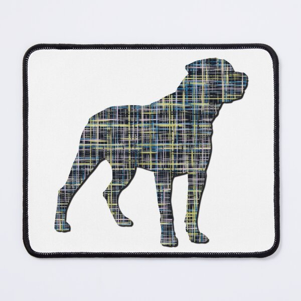 Item preview, I Love My Rottweiler Grid Dog Silhouette  designed and sold by AMSonArt.