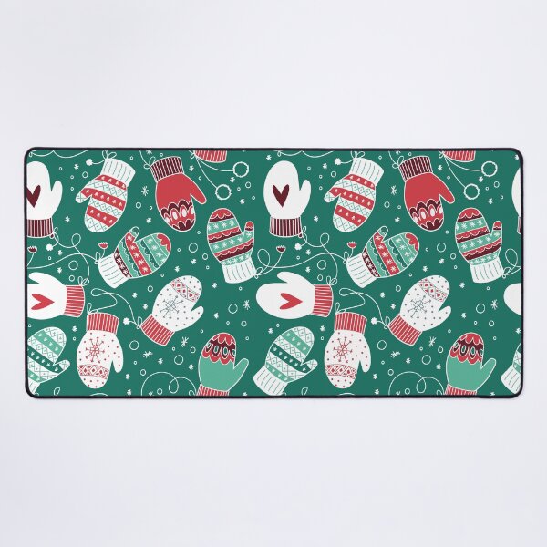 Item preview, Winter Christmas Mittens Pattern, Green designed and sold by tanyadraws.