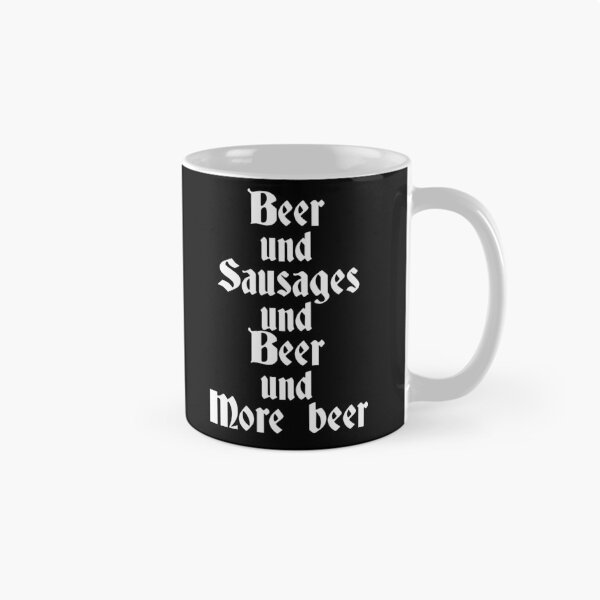 Item preview, Oktoberfest beer and sausages funny drinking slogan designed and sold by Captain-Jackson.