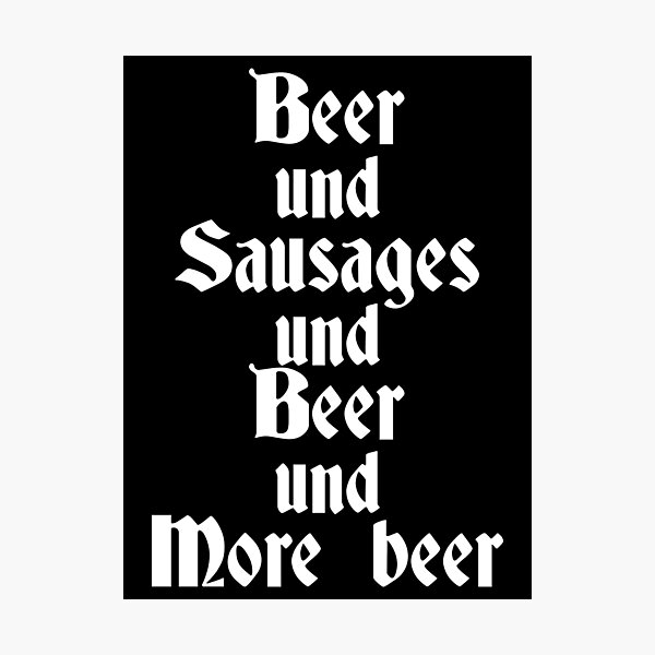 Item preview, Oktoberfest beer and sausages funny drinking slogan designed and sold by Captain-Jackson.