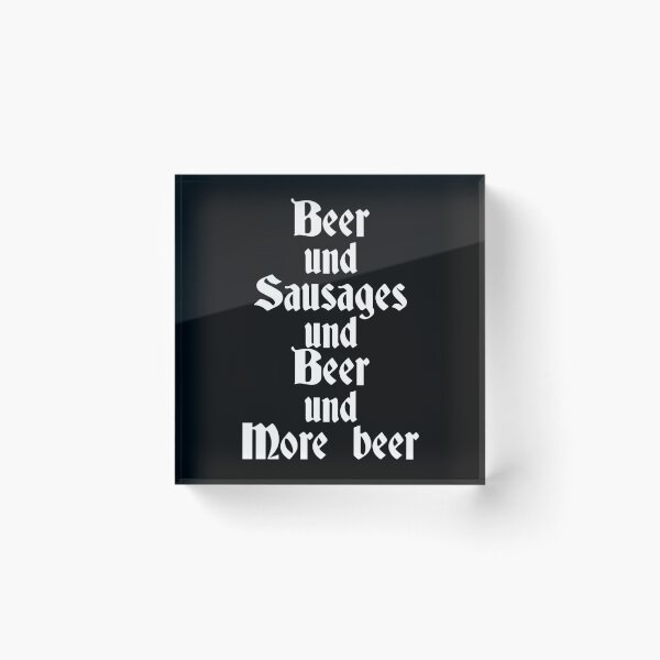 Item preview, Oktoberfest beer and sausages funny drinking slogan designed and sold by Captain-Jackson.