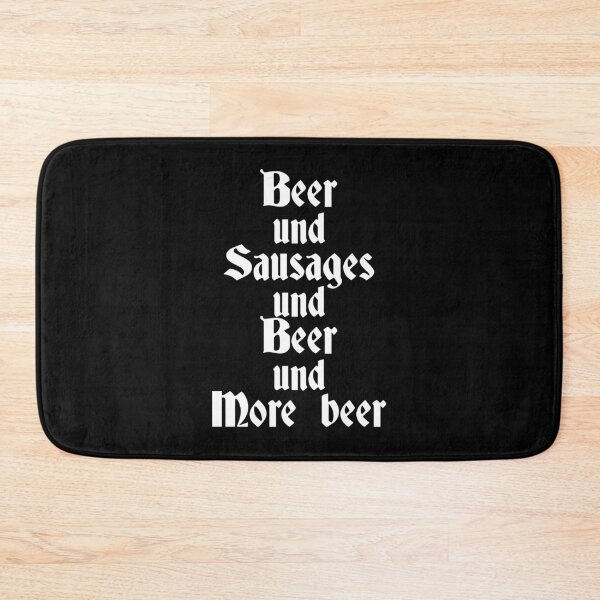 Item preview, Oktoberfest beer and sausages funny drinking slogan designed and sold by Captain-Jackson.