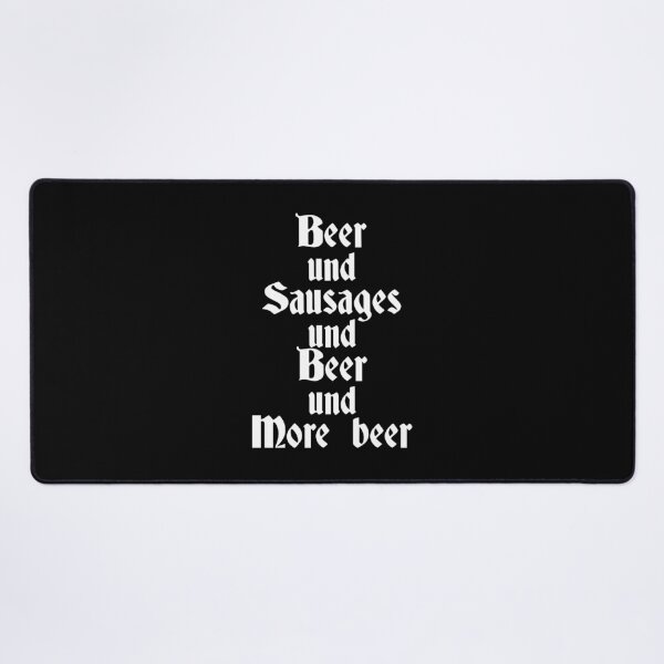 Item preview, Oktoberfest beer and sausages funny drinking slogan designed and sold by Captain-Jackson.