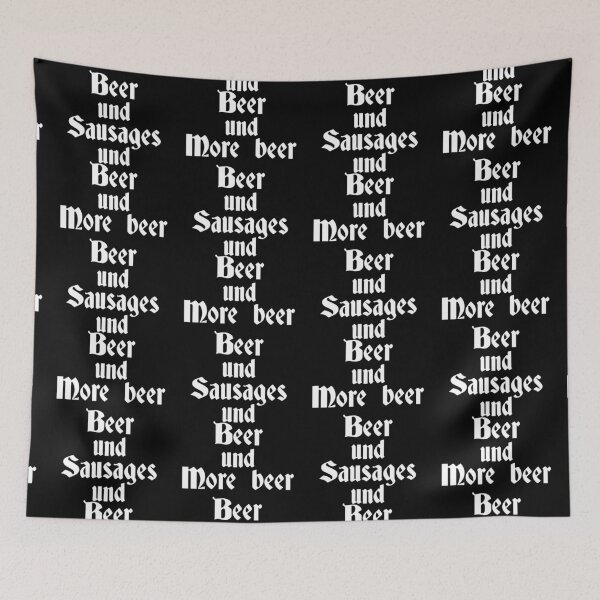 Item preview, Oktoberfest beer and sausages funny drinking slogan designed and sold by Captain-Jackson.