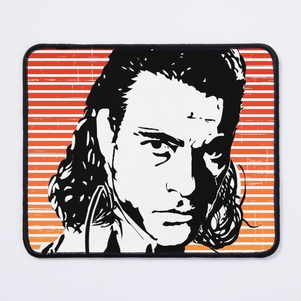 Item preview, Jean-Claude Van Damme Ink Portrait Sunset Background designed and sold by SK22ART-DESIGN.