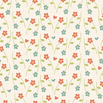 Artwork thumbnail, Small Delicate Flowers Pattern by RafaelLima7
