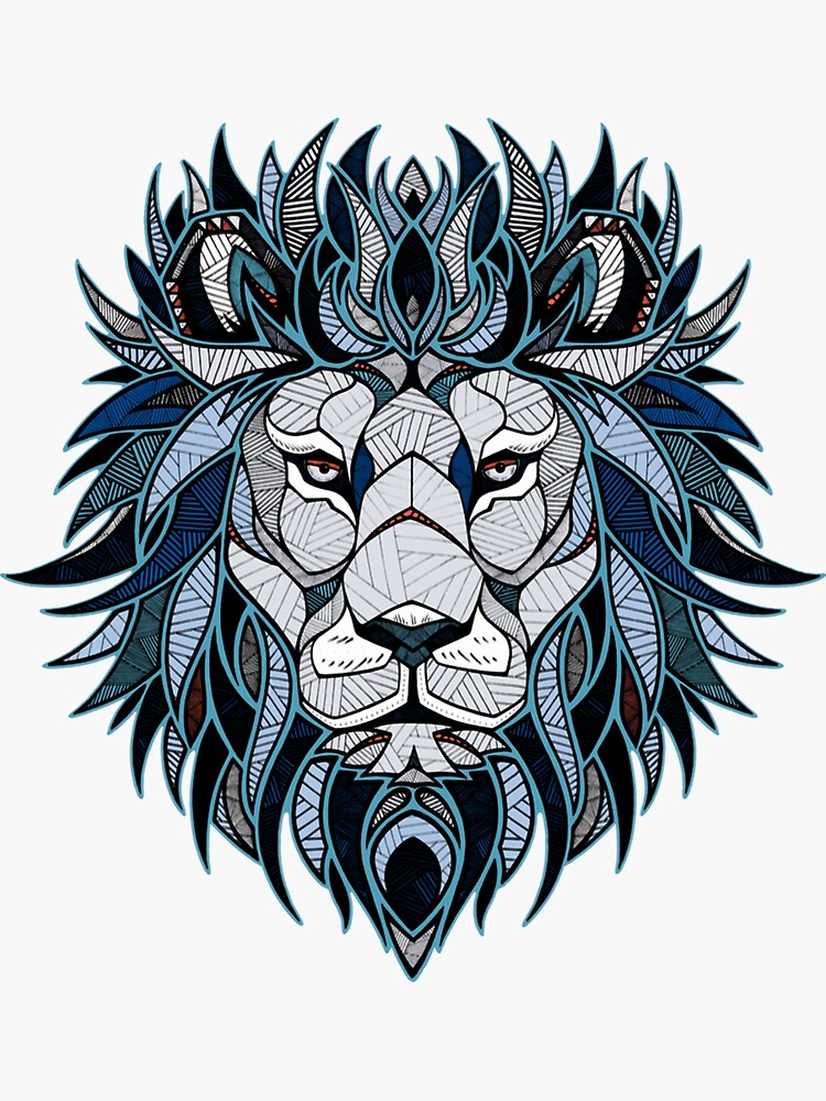 Colorful Lion Head Logo Graphic T-Shirt | The Messi Store