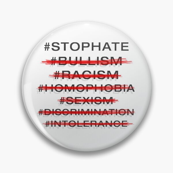 Item preview, #stophate - all kind!  / illustration by Iona Art Digital designed and sold by IonaArtDigital.