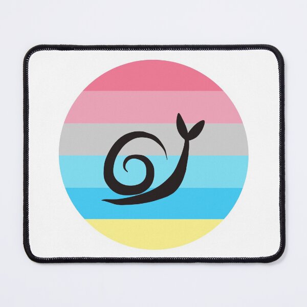 Item preview, Genderflux Minimalist Pride Snail Logo designed and sold by PrideSnails.
