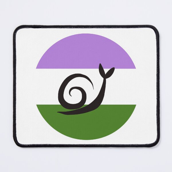 Item preview, Genderqueer Minimalist Pride Snail Logo designed and sold by PrideSnails.