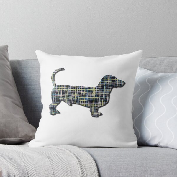 Item preview, I Love My Dachshund Grid Dog Silhouette  designed and sold by AMSonArt.