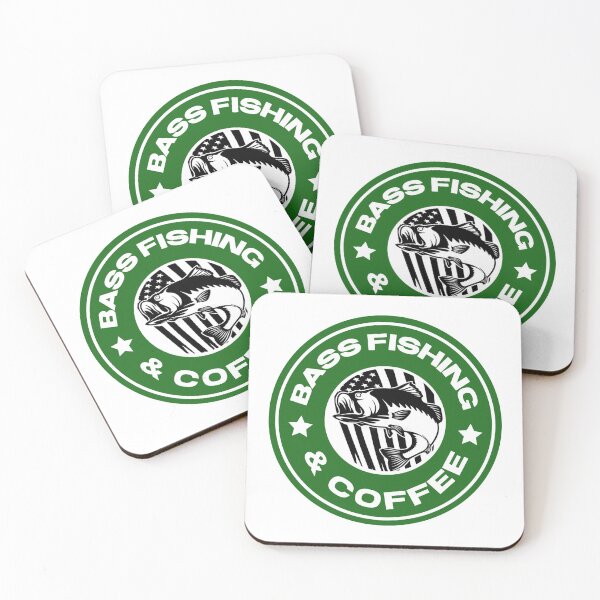 Item preview, Funny bass fishing and coffee parody design  designed and sold by Tim Dunaway.