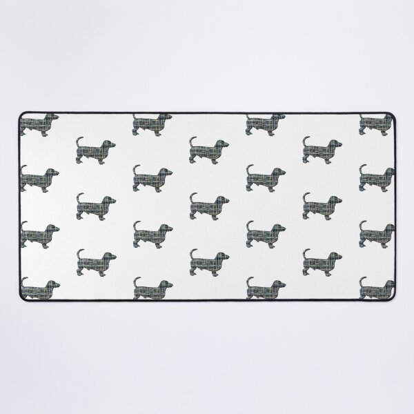 Item preview, I Love My Dachshund Grid Dog Silhouette designed and sold by AMSonArt.