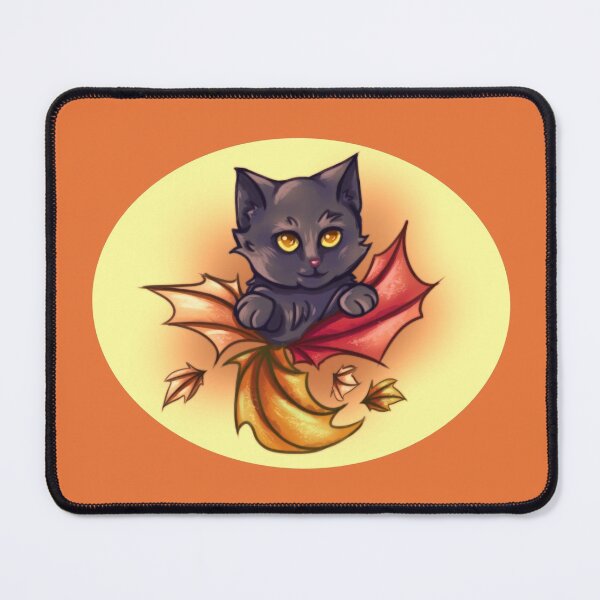 Item preview, Fall Leaves Cat designed and sold by SavvyScribbles.