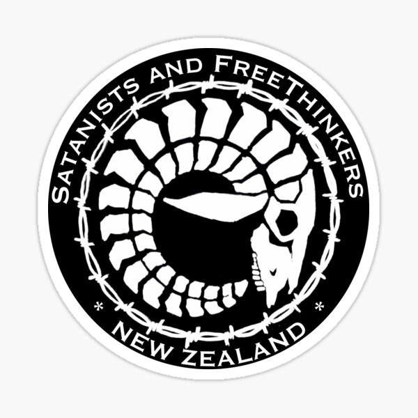 SaFT Barbed Wire Round Small Logo Sticker
