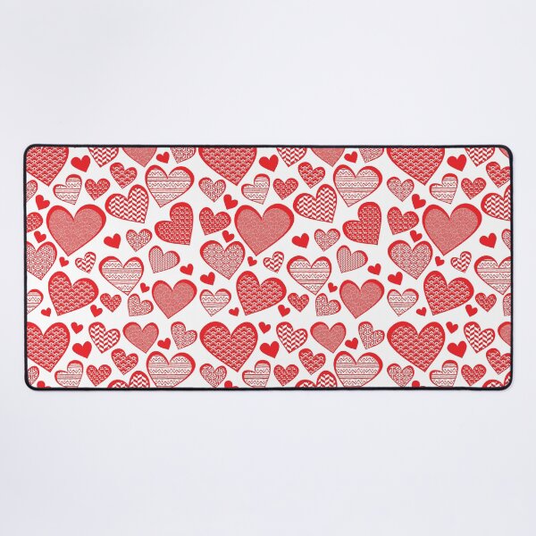 Item preview, Red Patterned Hearts designed and sold by tanyadraws.