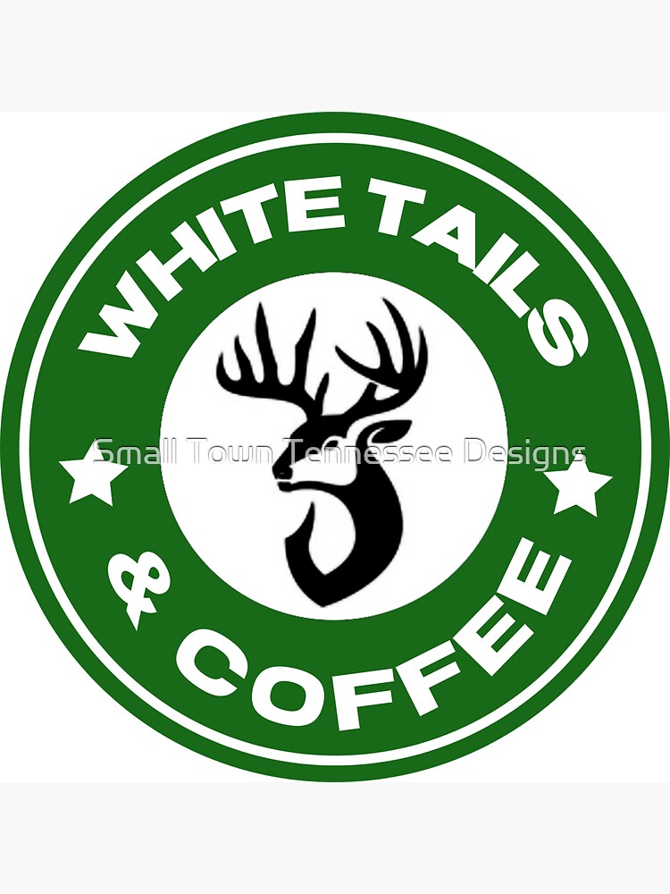 Funny White tails and coffee deer hunting design | Magnet